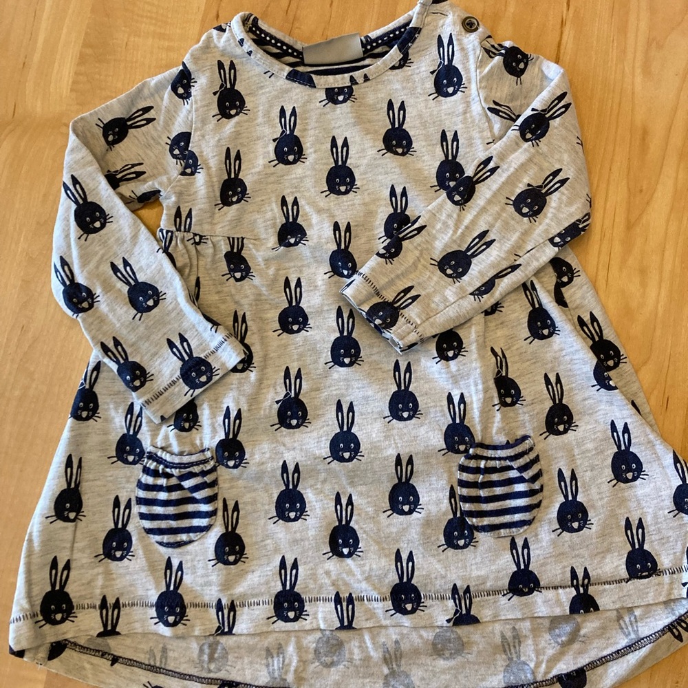Next tunic Dress bunnies size 1.5-2 yrs old